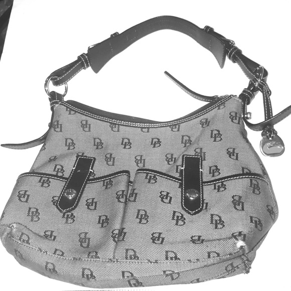 Dooney & Bourke purse (black and gray monogram) - Picture 1 of 5